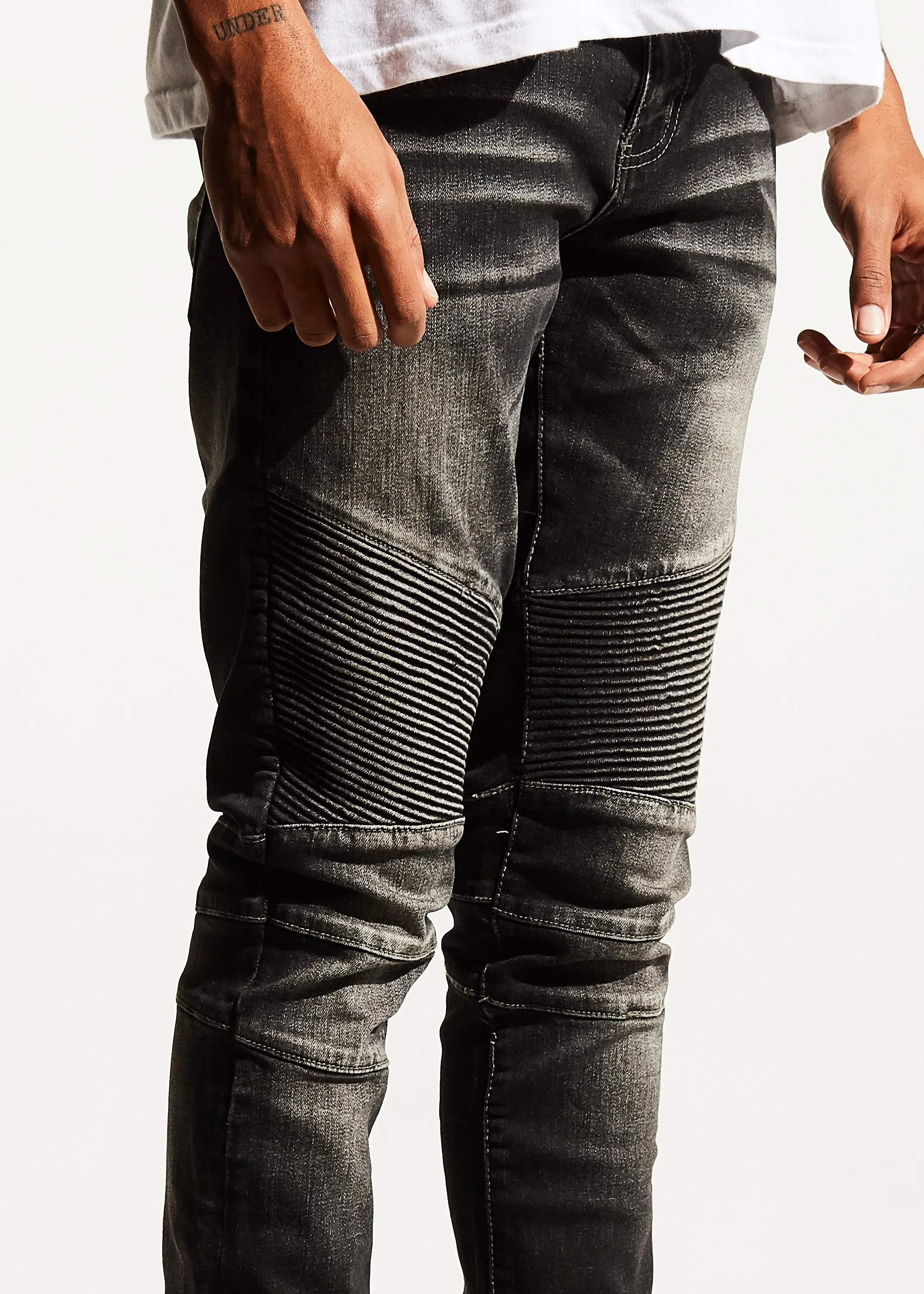 Skywalker Biker Denim (Stone Charcoal)