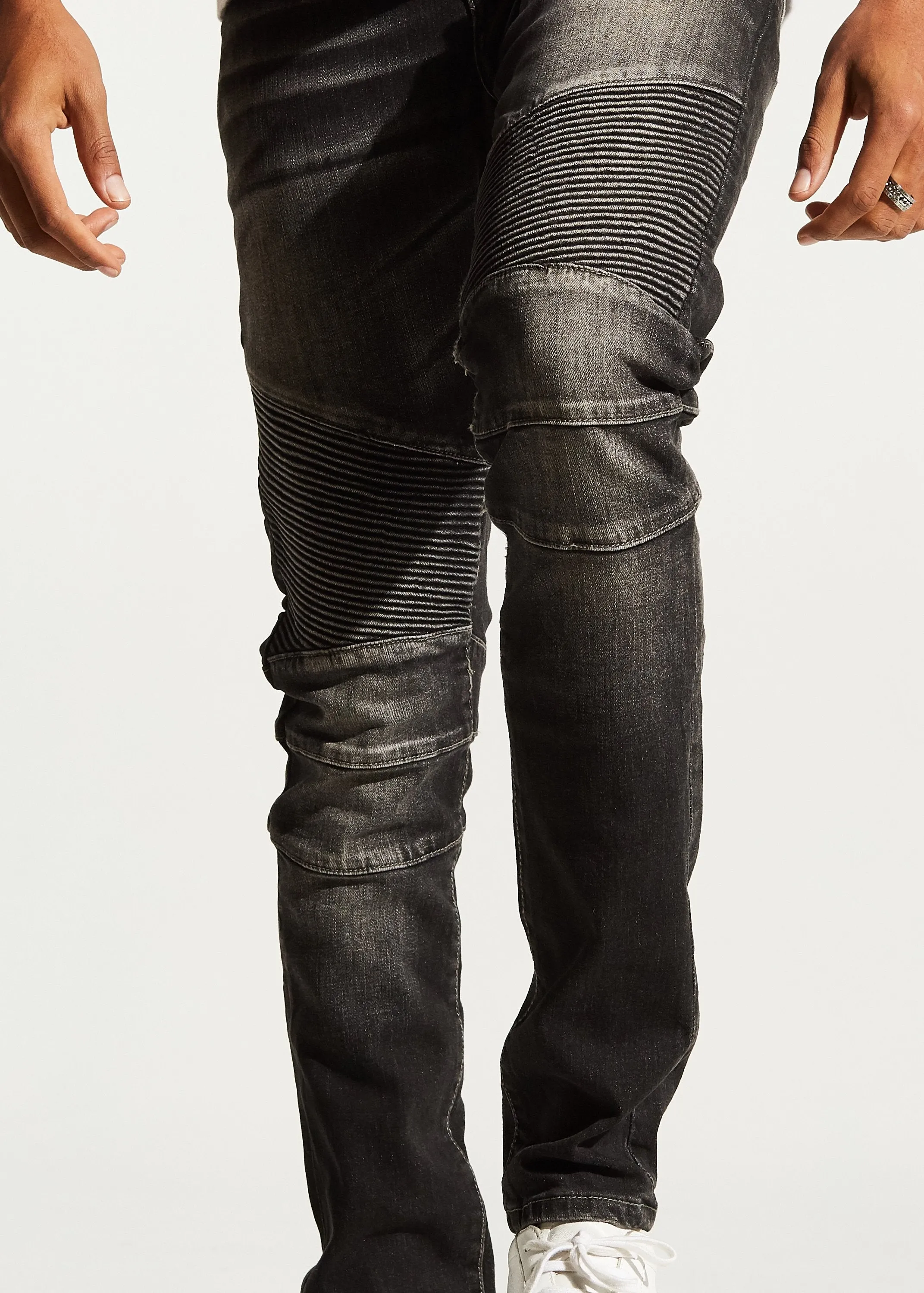 Skywalker Biker Denim (Stone Charcoal)