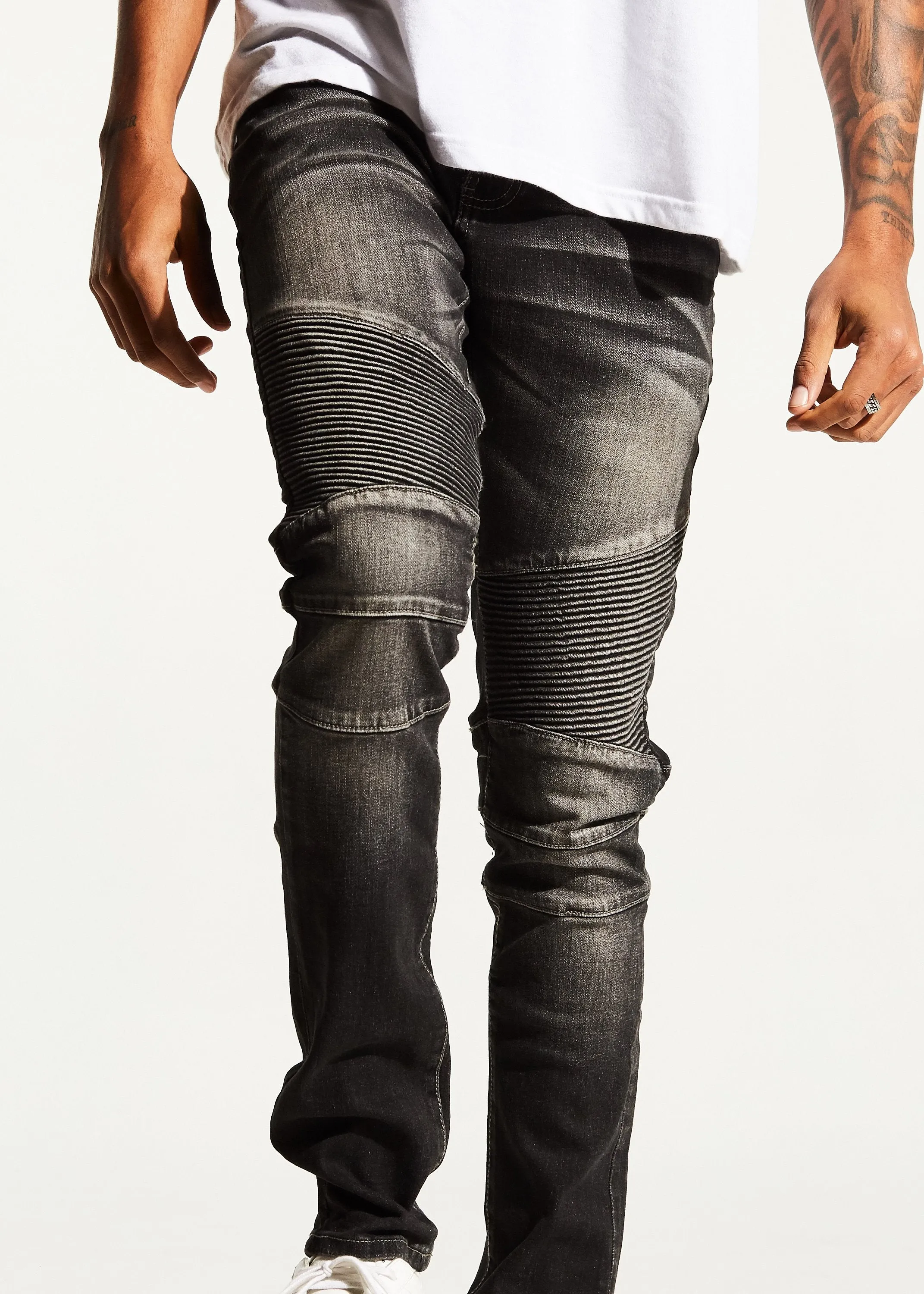 Skywalker Biker Denim (Stone Charcoal)