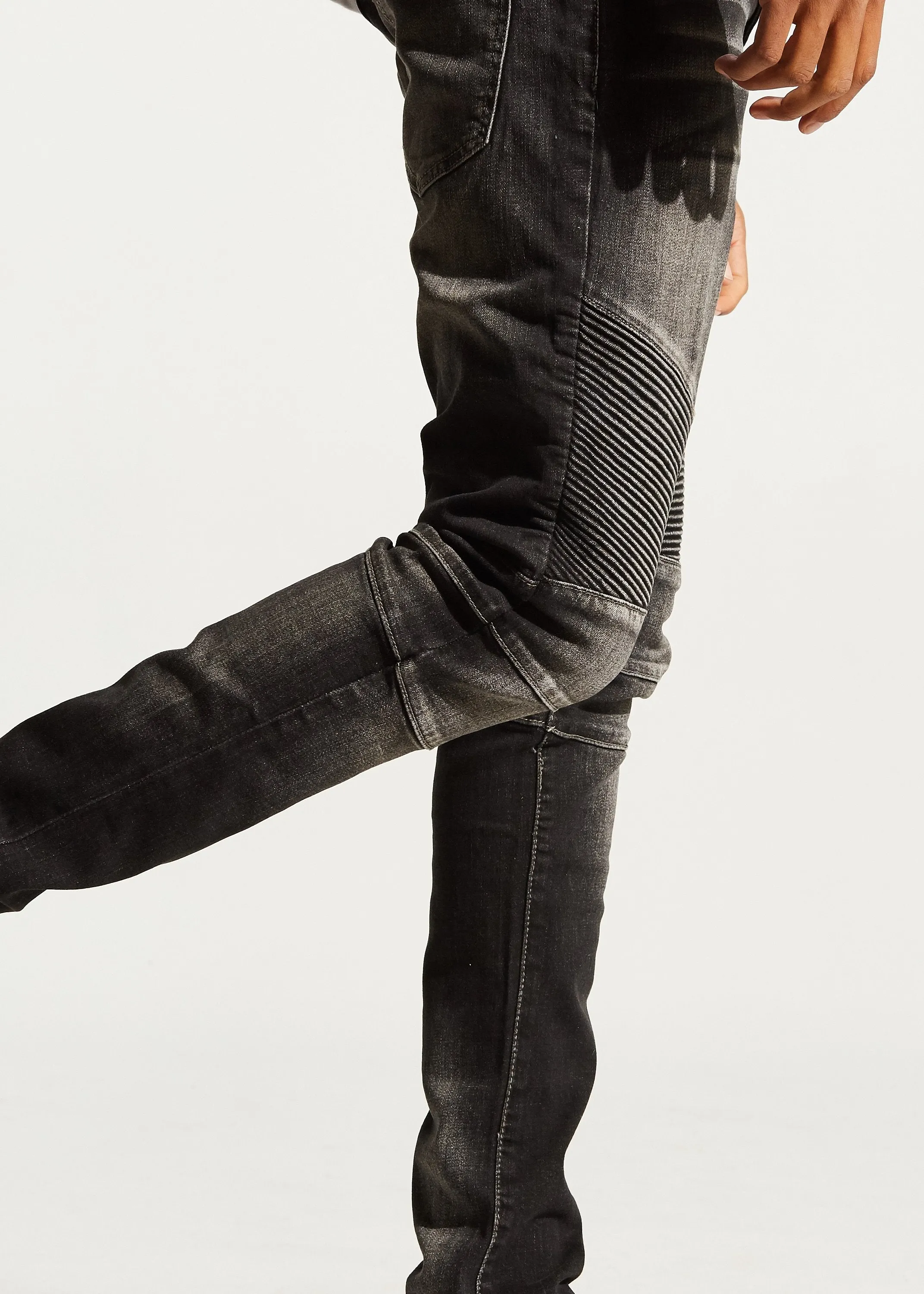 Skywalker Biker Denim (Stone Charcoal)