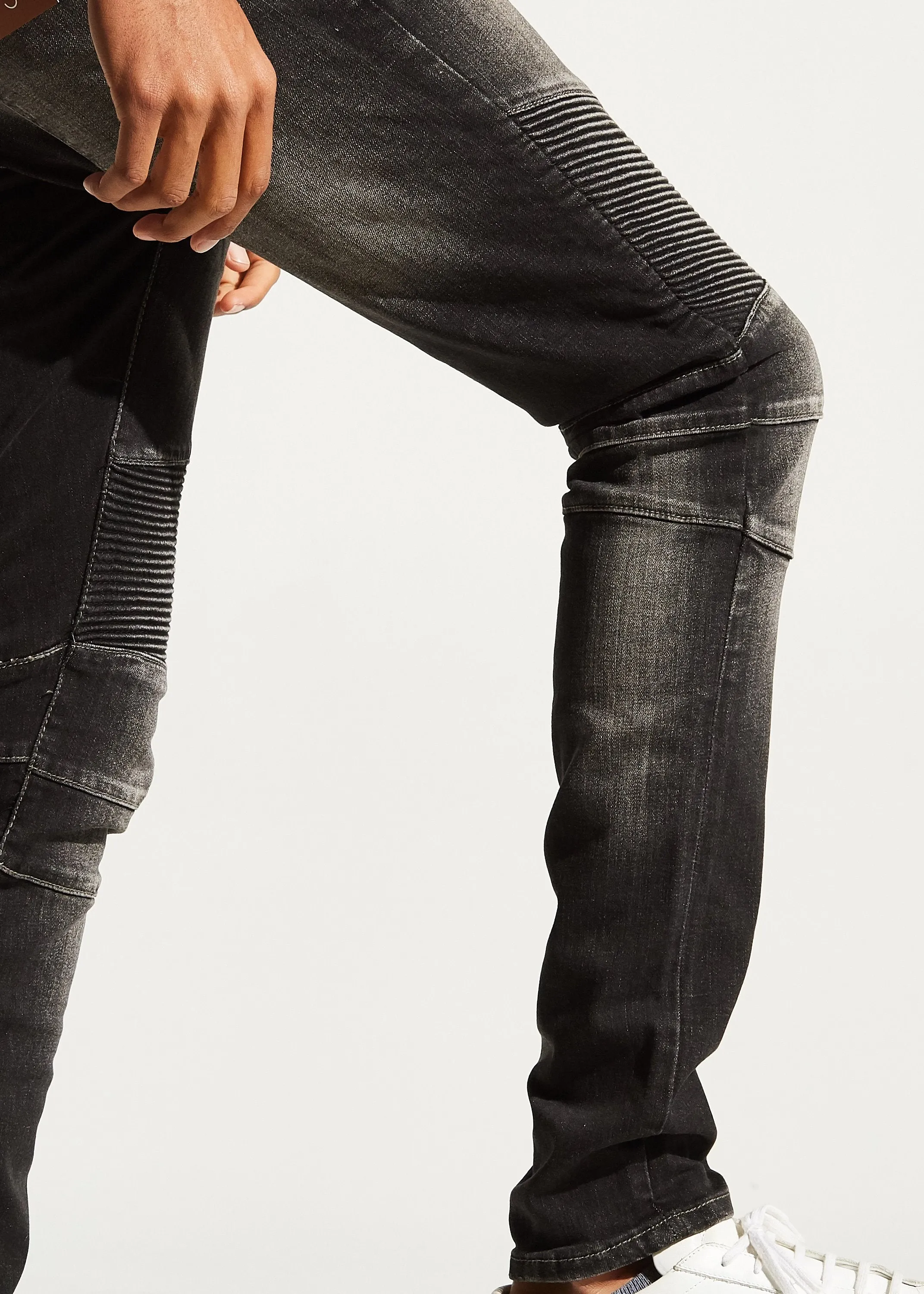 Skywalker Biker Denim (Stone Charcoal)