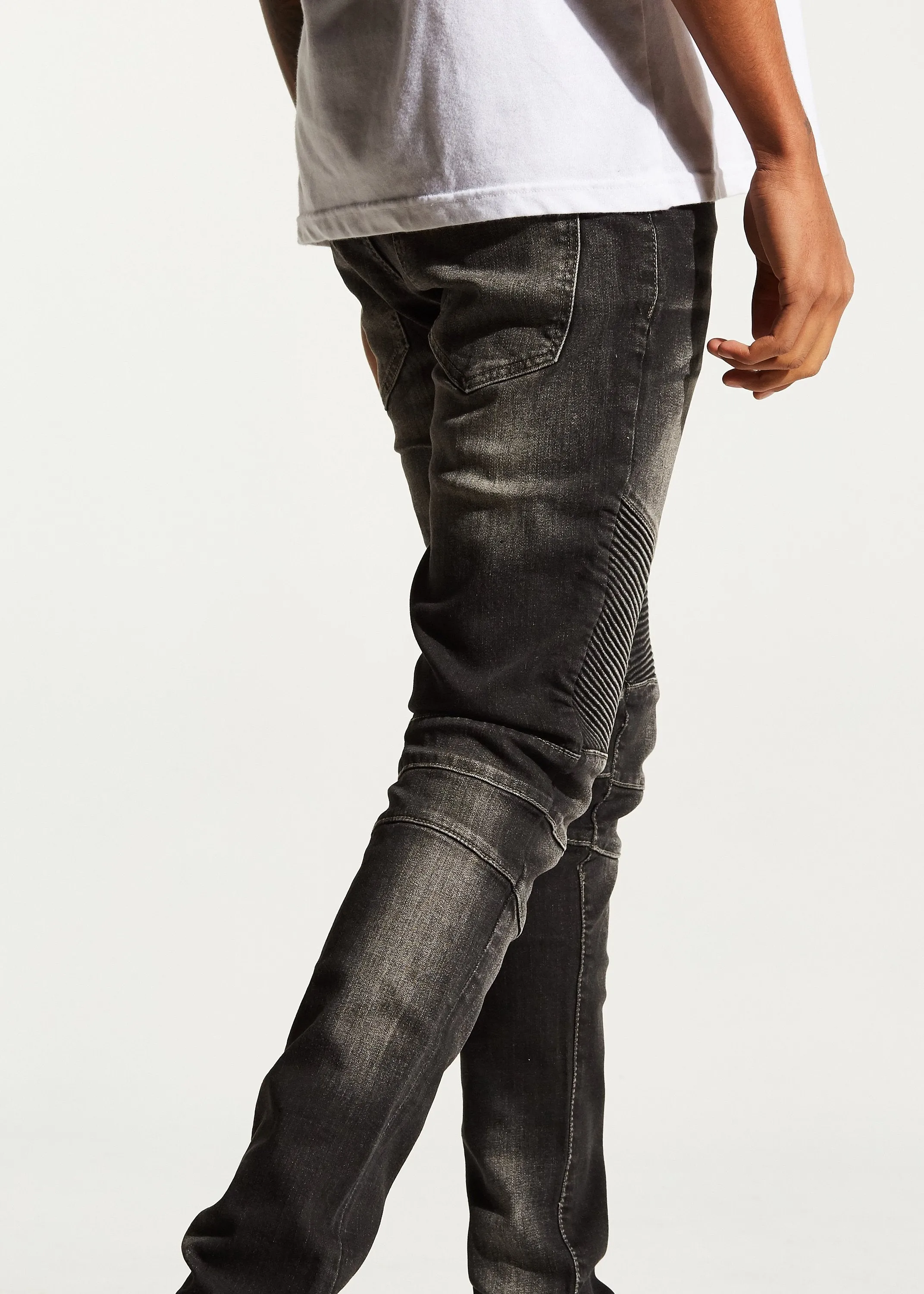 Skywalker Biker Denim (Stone Charcoal)