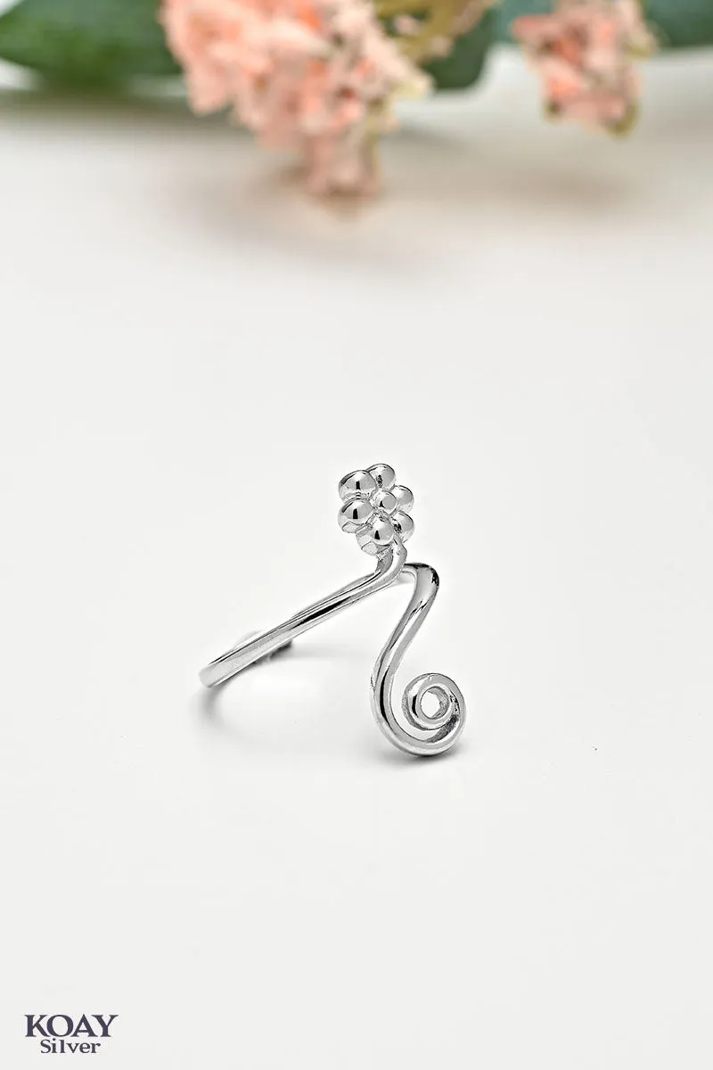 Spiral Flower Ring