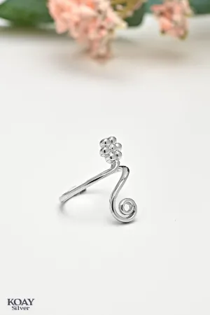 Spiral Flower Ring