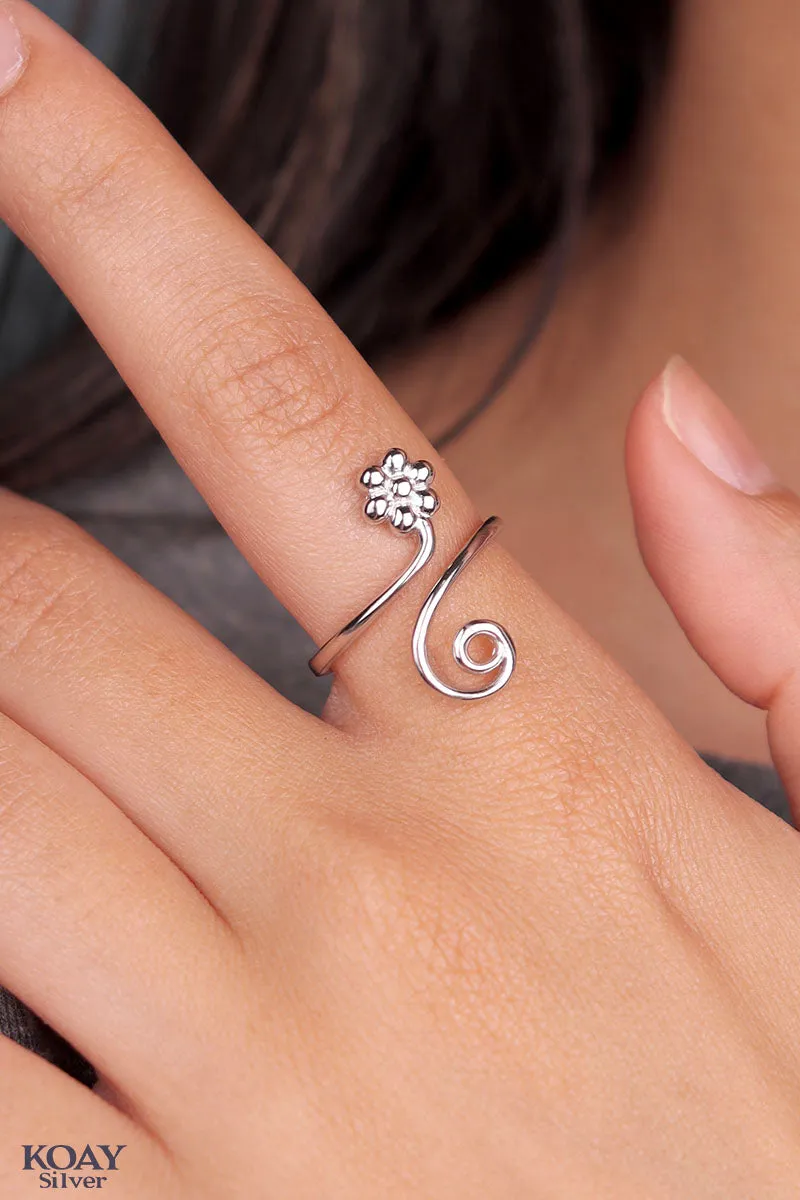 Spiral Flower Ring