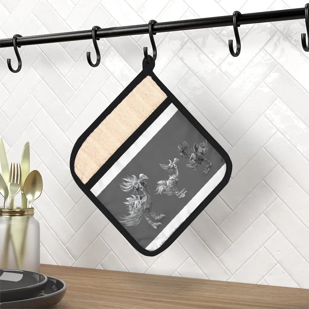 Squawkers the Ostrich Mount Pot Holder with Pocket