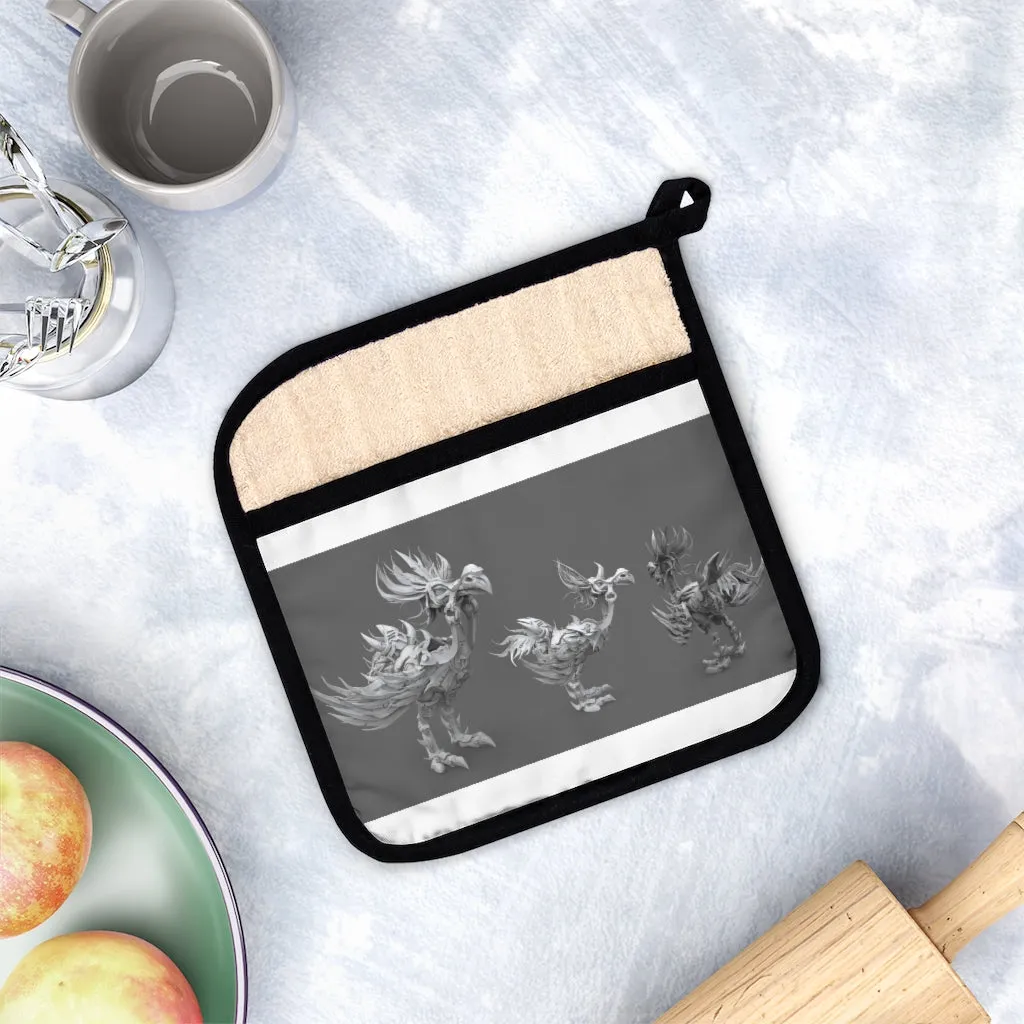 Squawkers the Ostrich Mount Pot Holder with Pocket