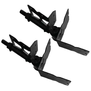 Stainless Adjustable Standard to Narrow Hinges (Self-Closing), fasteners included.
