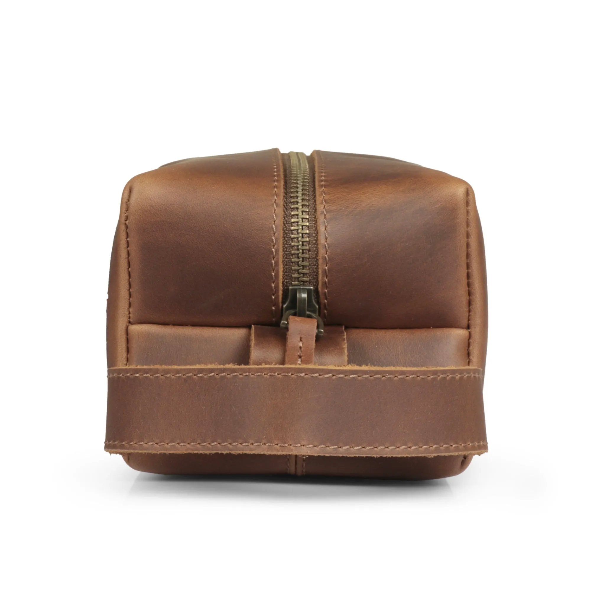 Steele Leather Toiletry Bag - Dopp Kit - Shave Kit