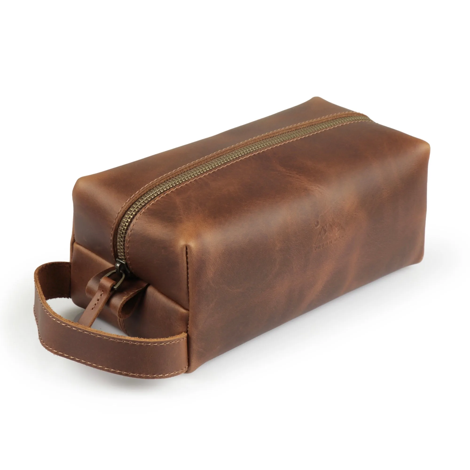 Steele Leather Toiletry Bag - Dopp Kit - Shave Kit