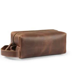 Steele Leather Toiletry Bag - Dopp Kit - Shave Kit