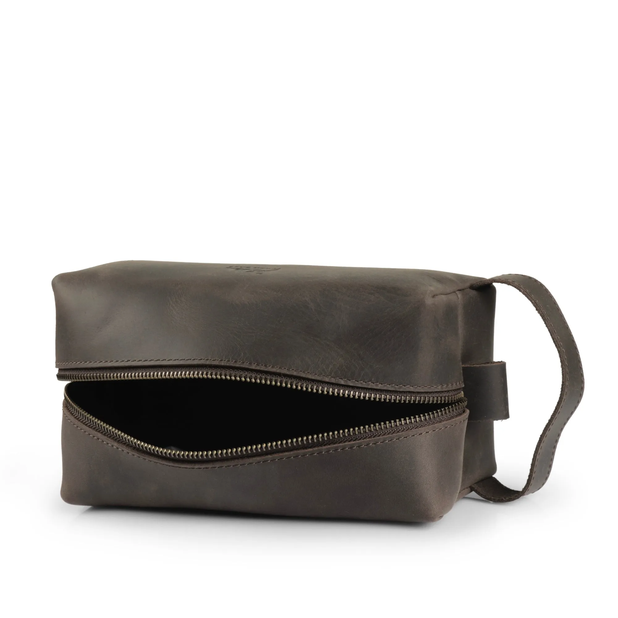 Steele Leather Toiletry Bag - Dopp Kit - Shave Kit