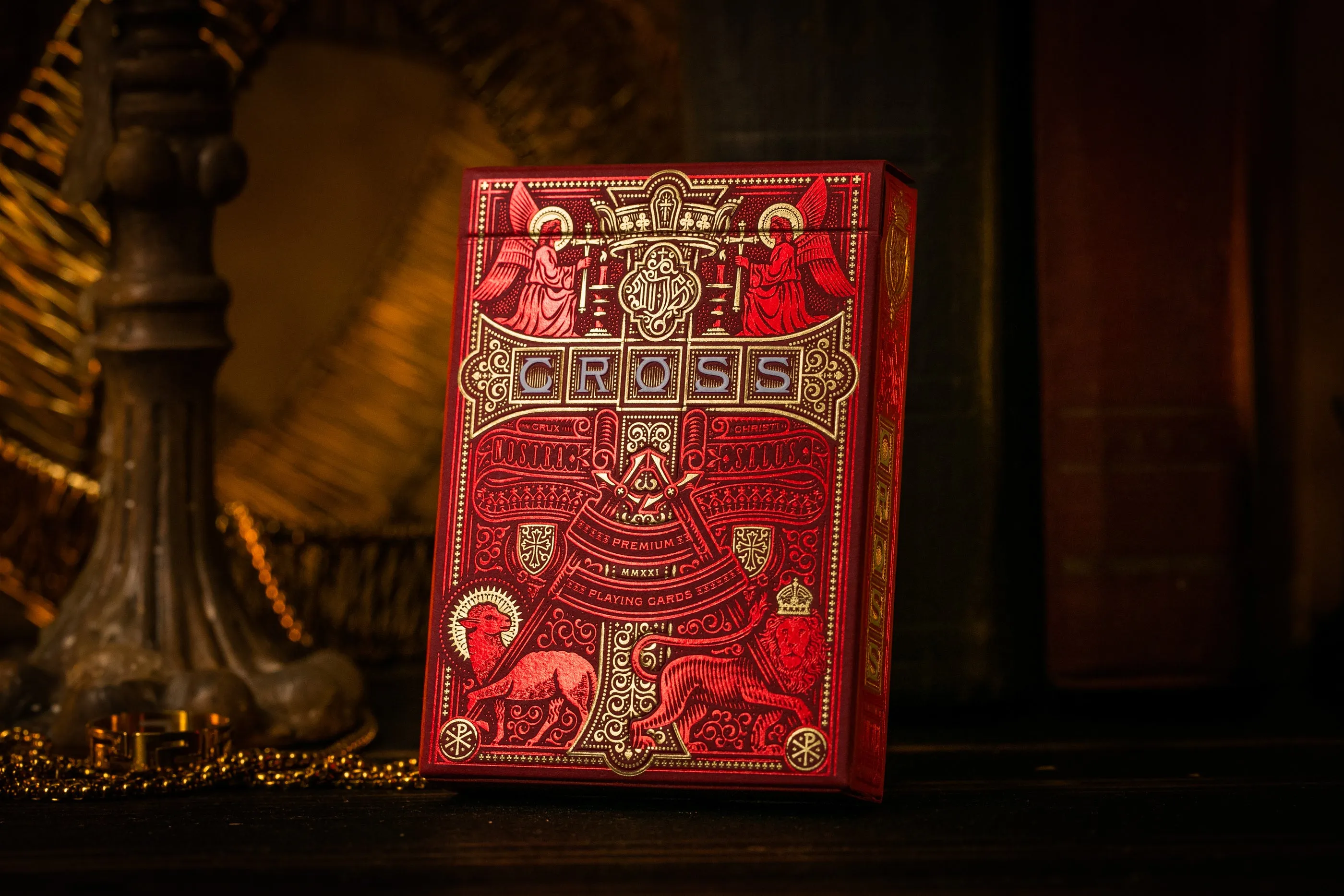 The Cross Playing Cards - Maroon Martyrs Edition