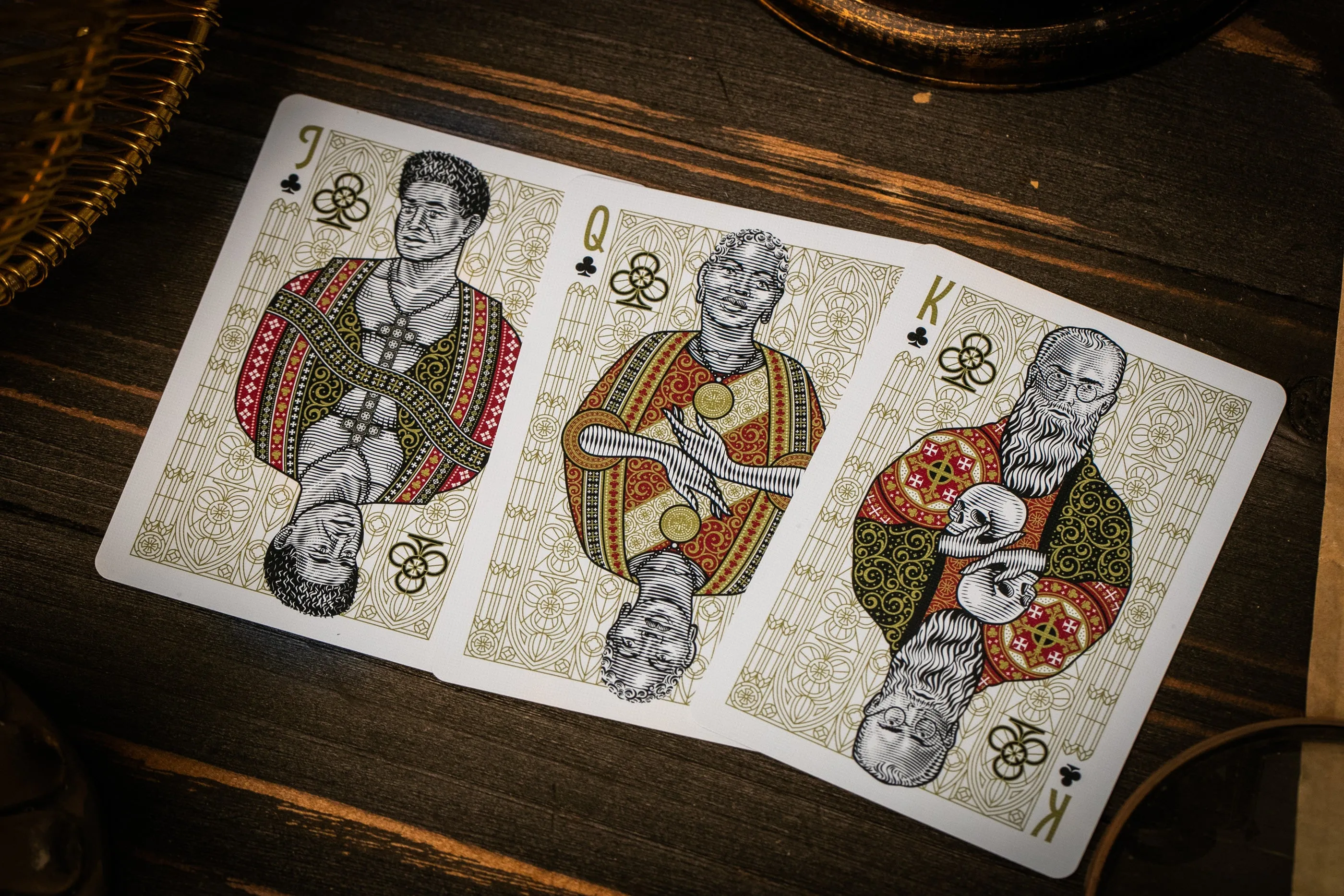 The Cross Playing Cards - Maroon Martyrs Edition