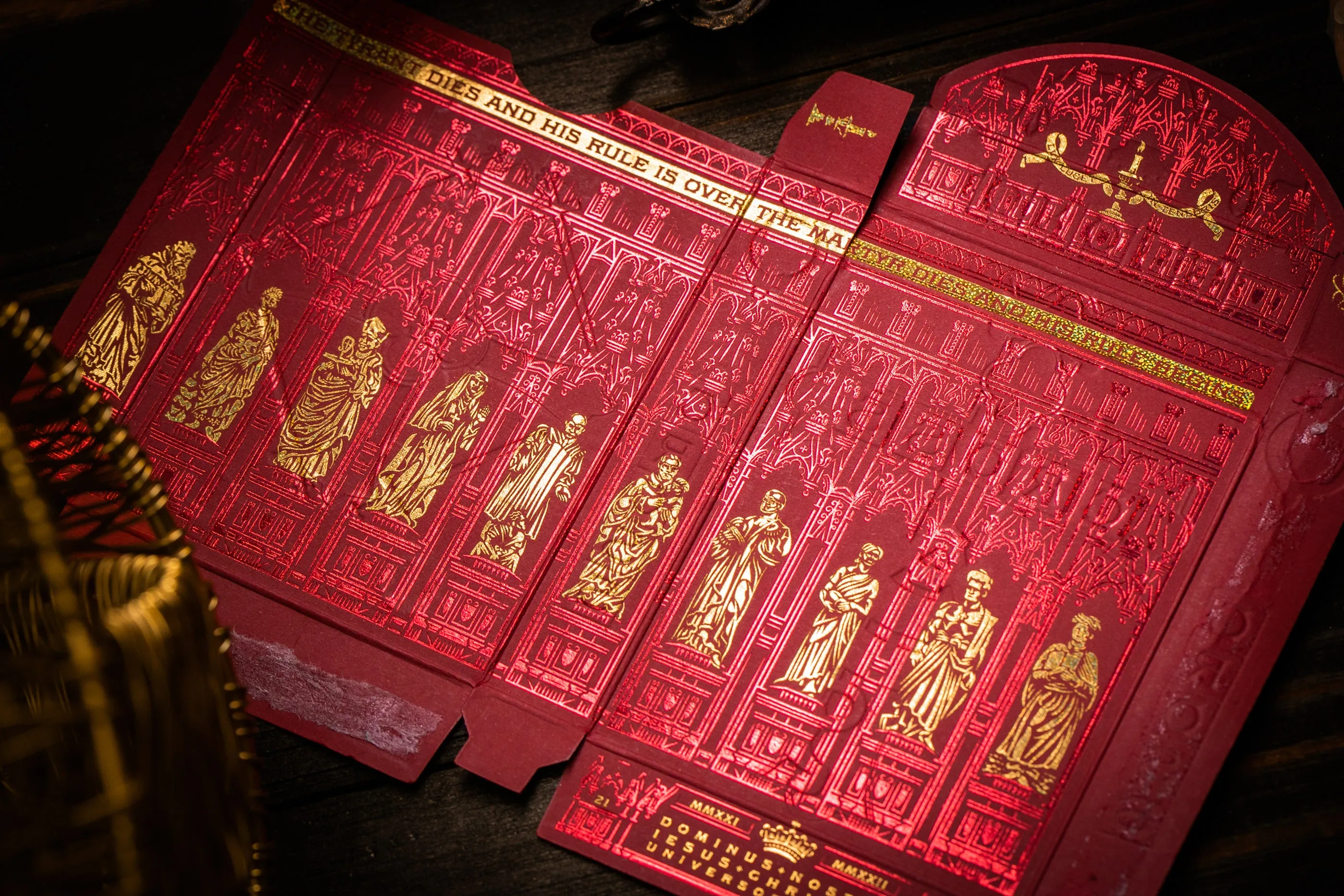 The Cross Playing Cards - Maroon Martyrs Edition