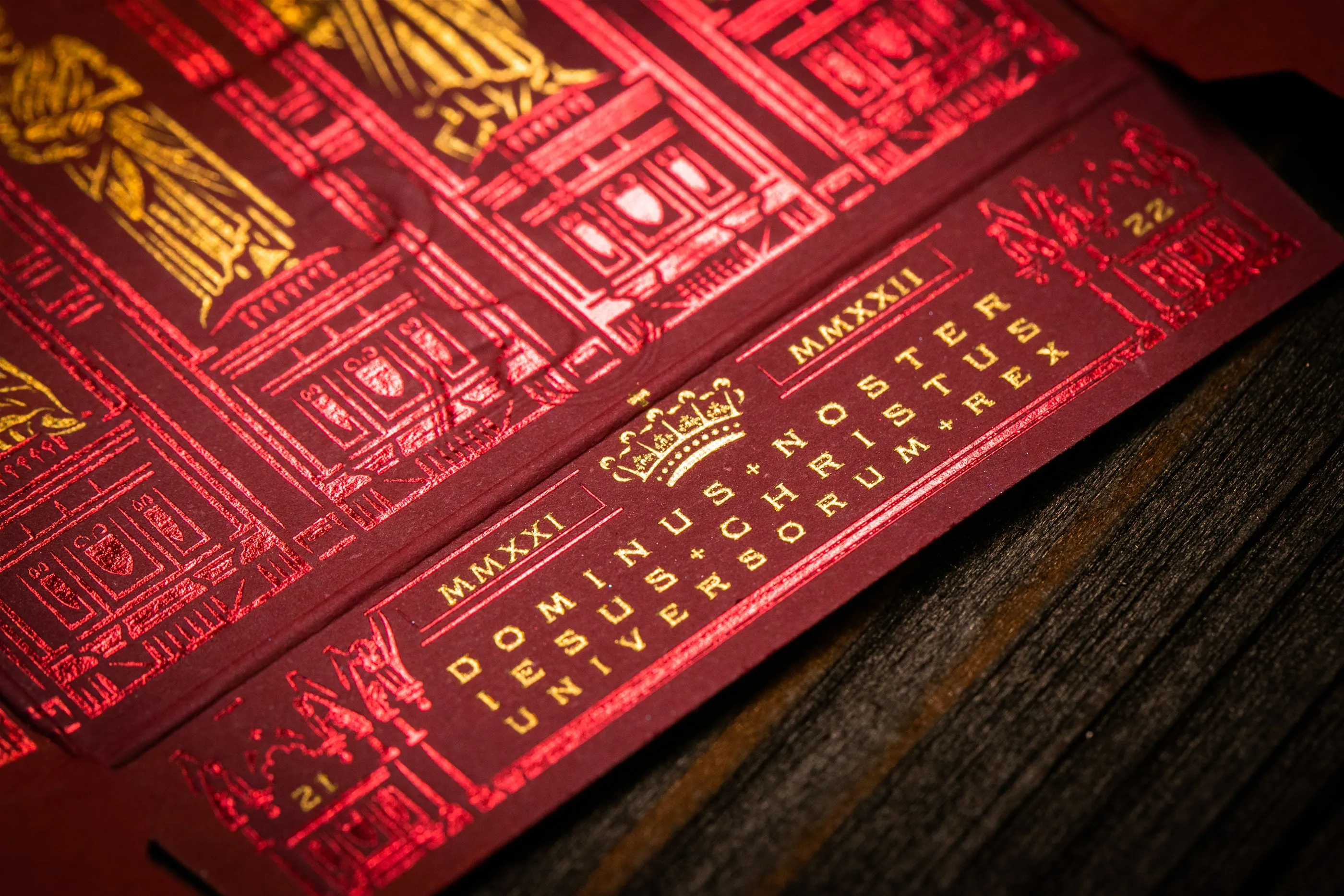 The Cross Playing Cards - Maroon Martyrs Edition