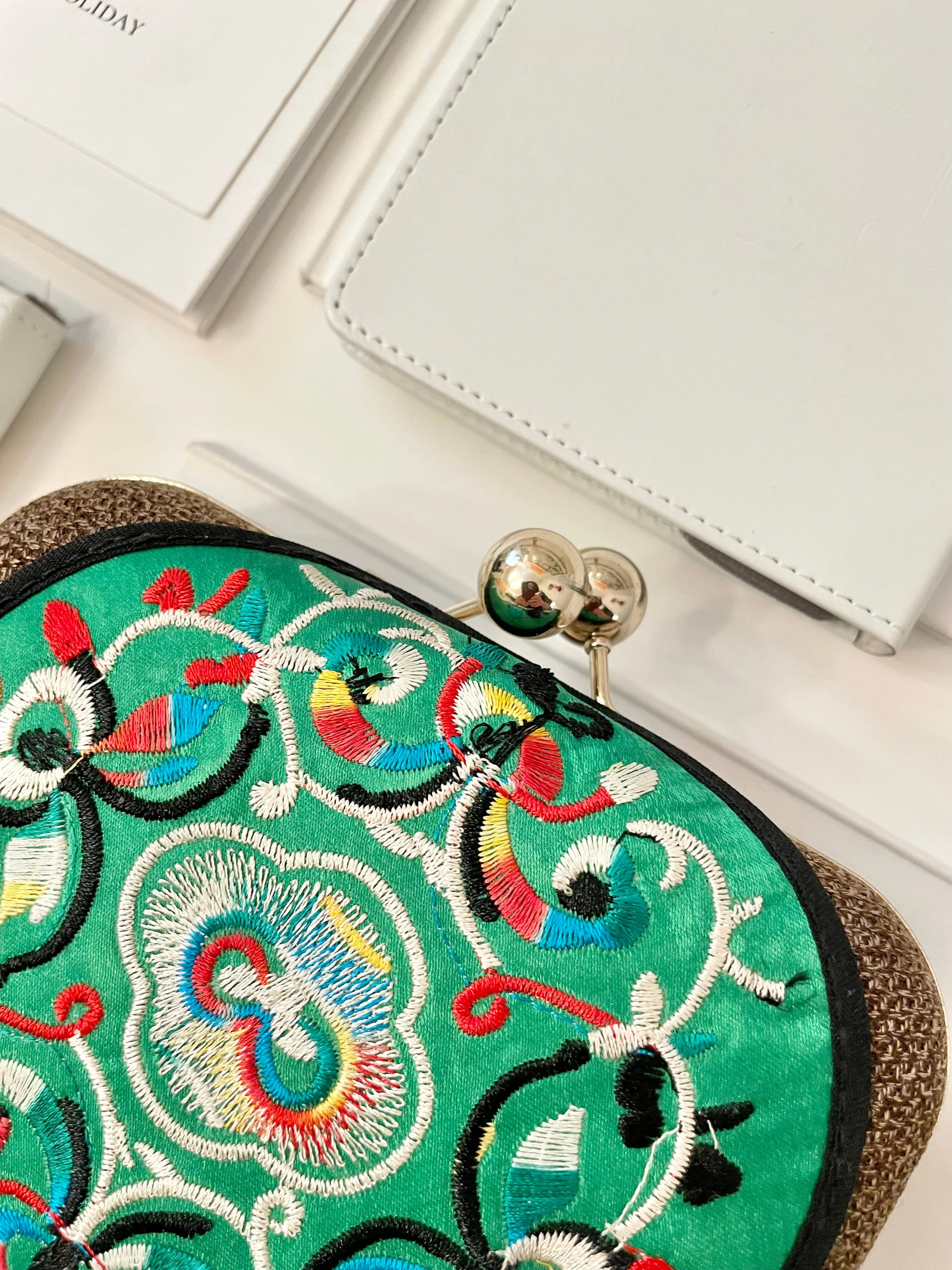 The Happy Hostess loves anything colorful.. this petite clutch bag is colorful, and super chic!