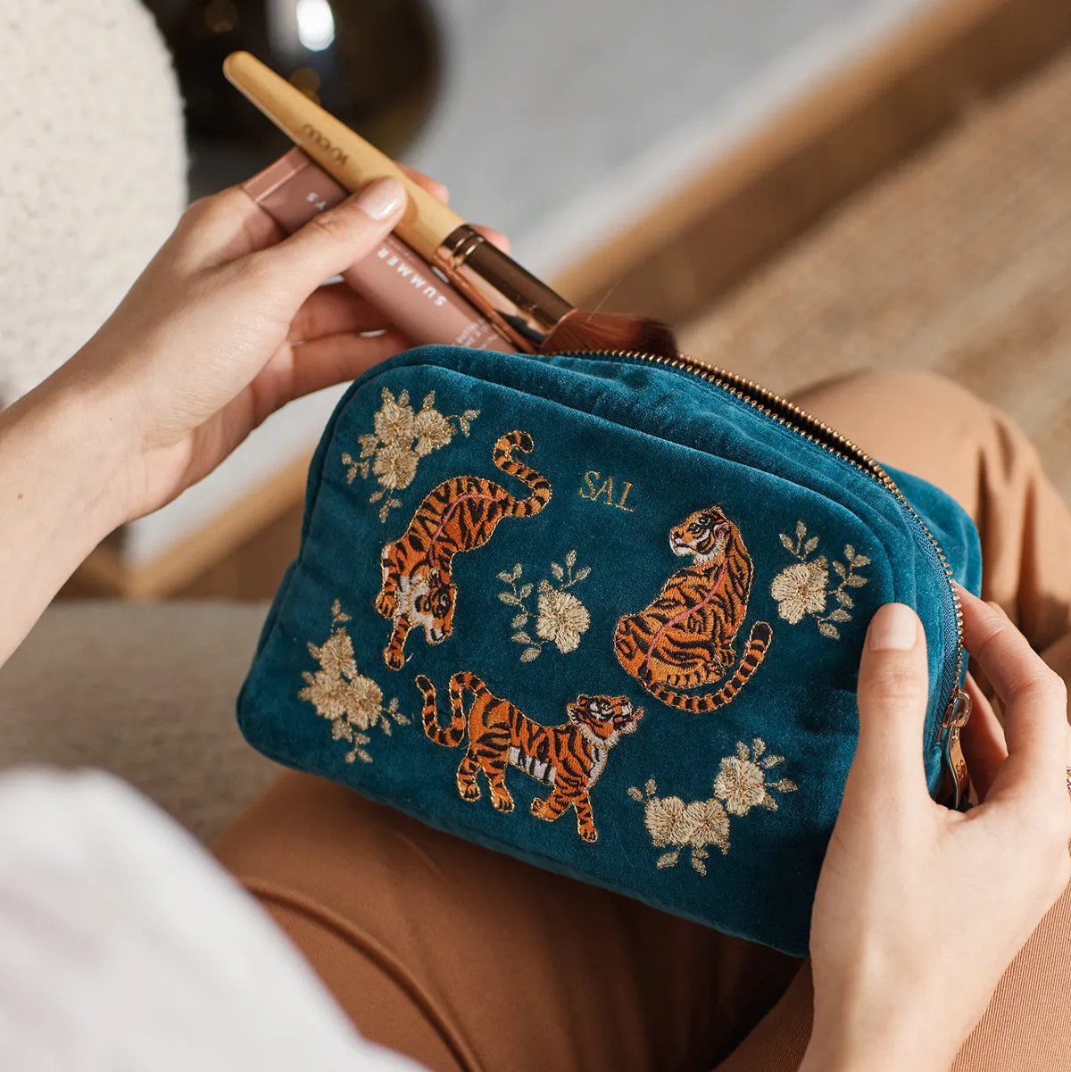 Tiger Makeup Bag