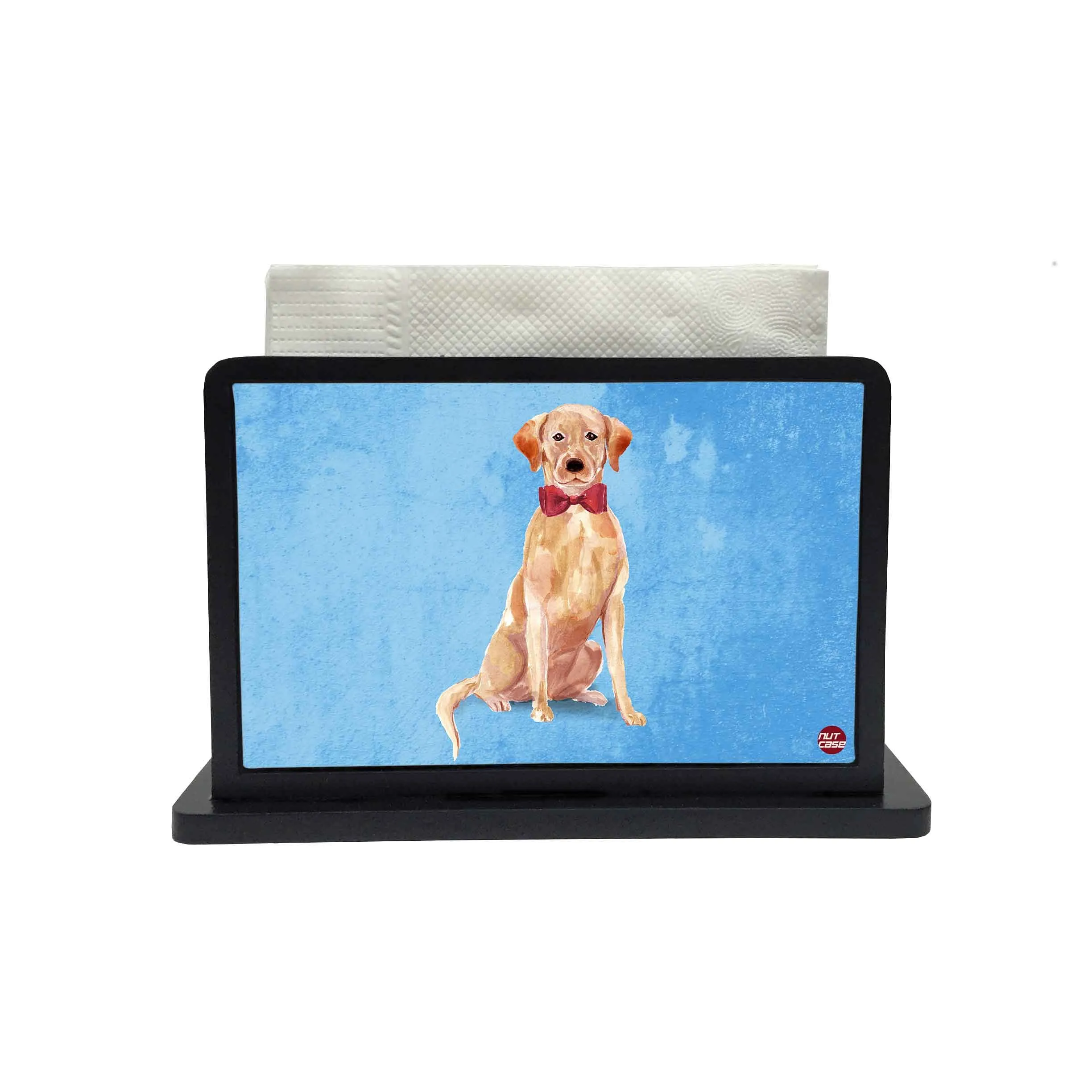Tissue Holder Paper Napkin Stand - Loving Lab Blue