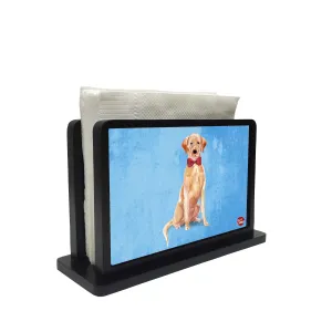 Tissue Holder Paper Napkin Stand - Loving Lab Blue
