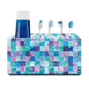 Toothbrush Holder Wall Mounted -Light Shade Marble Dots