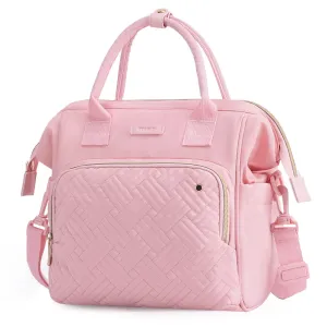 TOURIT Lunch Bag for Women Insulated Tote Lunch Box, Reusable Portable Cooler Lunch Tote Bag Suitable for School, Office, Work, Picnic, Beach, Adult and Kids, Pink