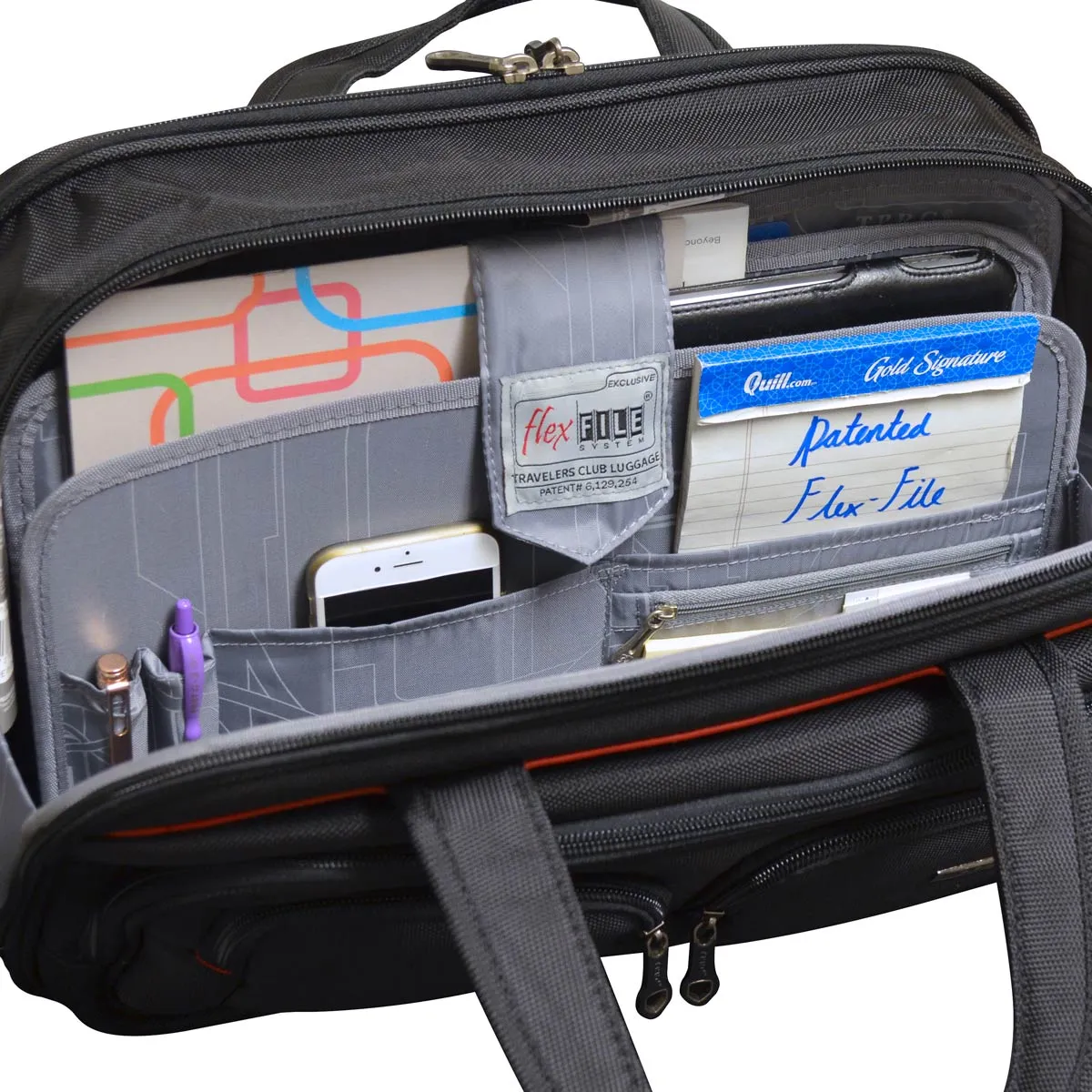 Travelers Club 17In Flex-File Laptop Briefcase
