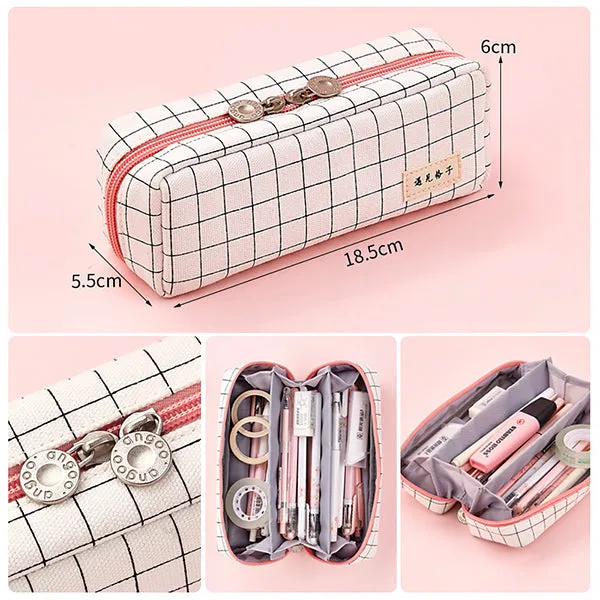 Triple Pouch Pencil Case