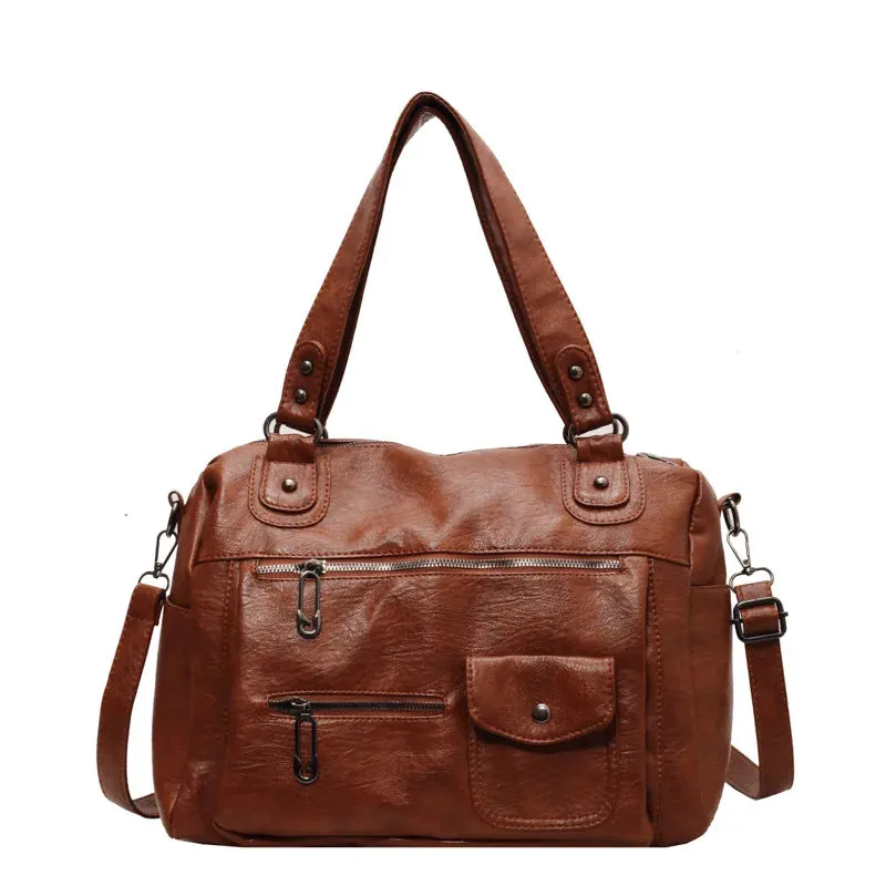 UAKISS  -  Casual Lage Capacity Women Shoulder Messenger Bag Commuting Portable Hand Travel Bag Simple Female Luggage Tote Bag