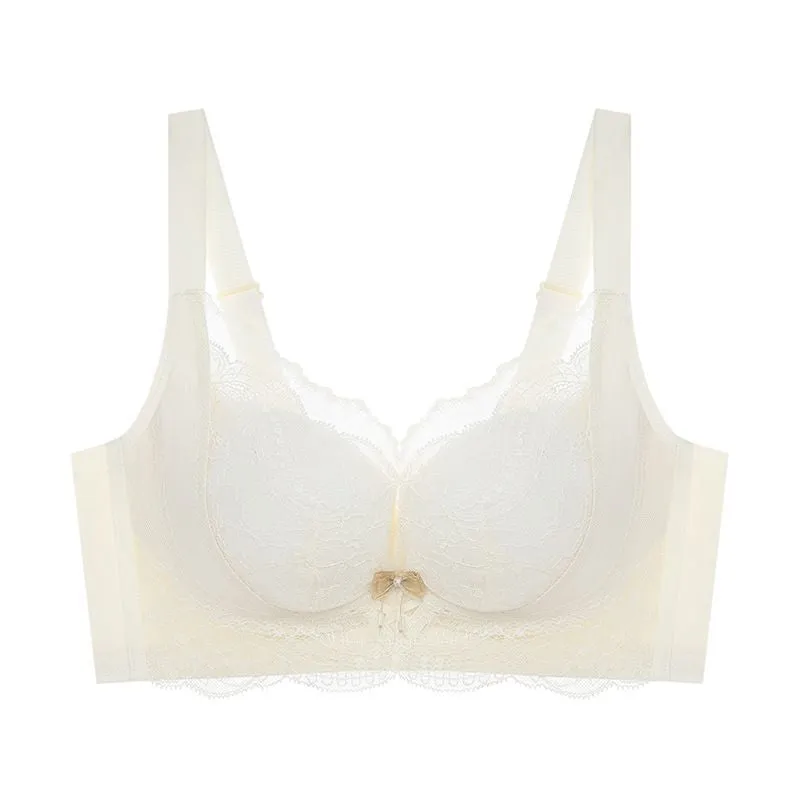 Underwear for women, no side bone, no steel ring, thin cup, sexy lace bra, push-up, comfortable and non-sensory adjustable bra