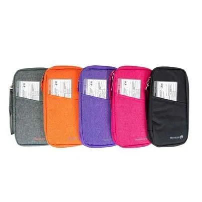 Unisex Passport Wallet Travel Organizer with Vaccination Card Holder