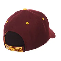University of Minnesota Velcro Adj Hat - Maroon