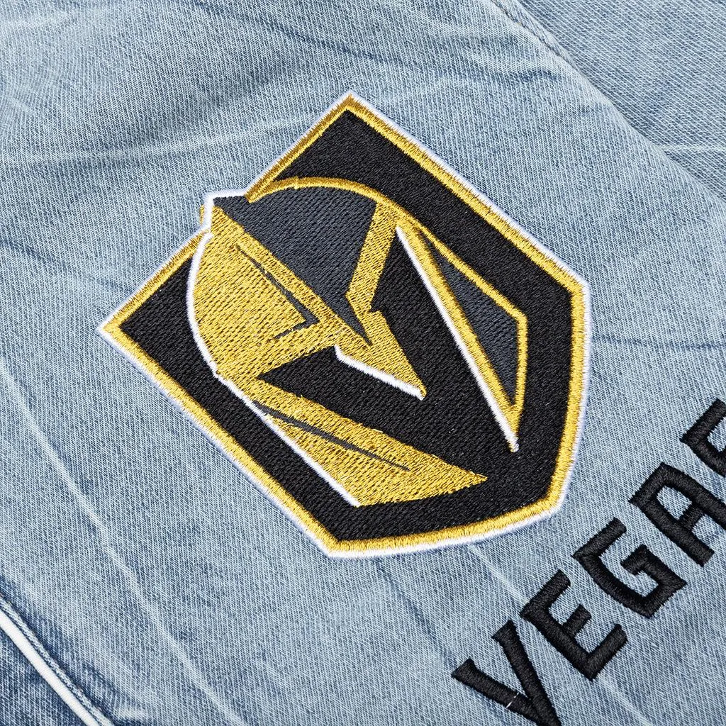 Vegas Golden Knights Blue Denim Button Up Shirt