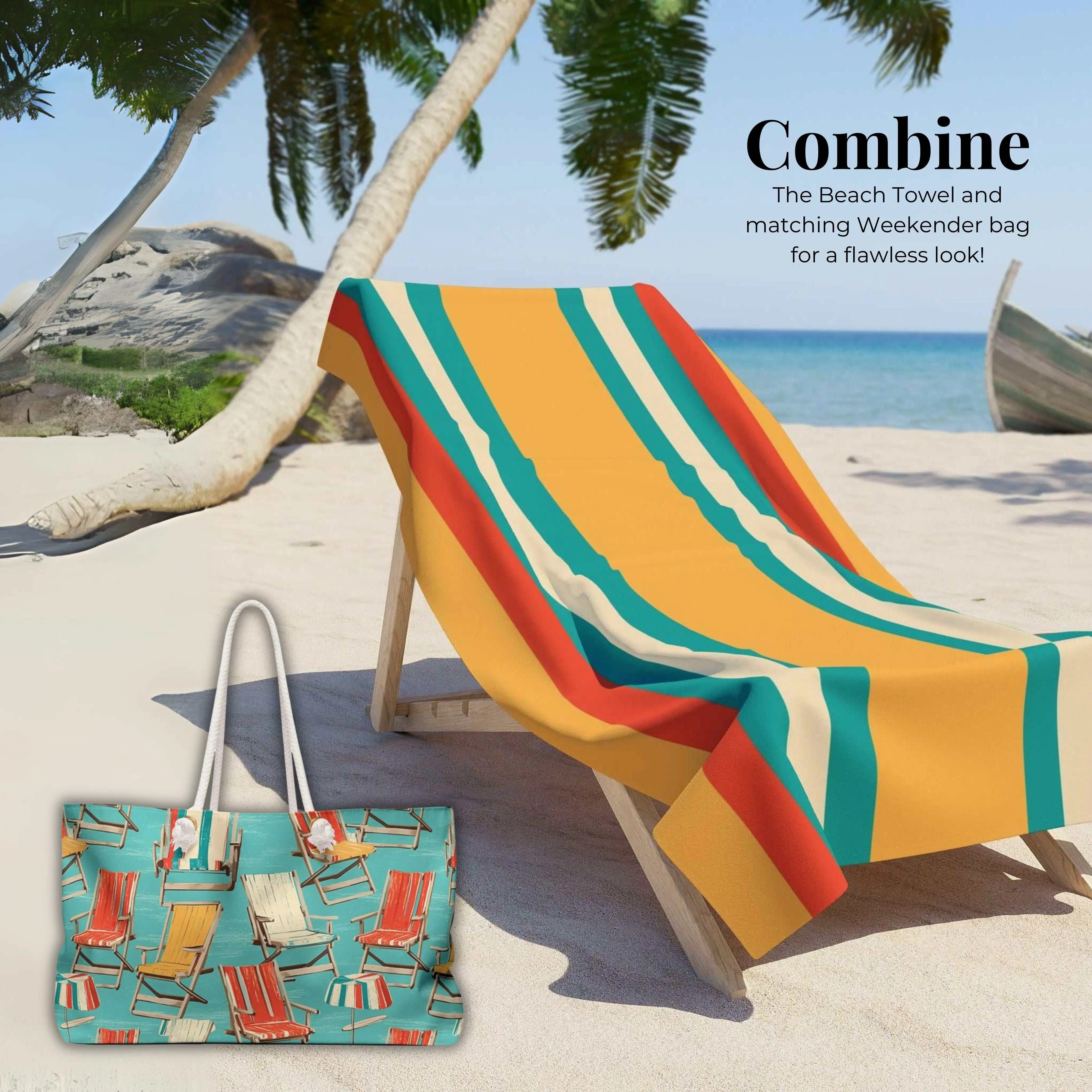 Vibrant Beach Towel - Luxurious and Soft