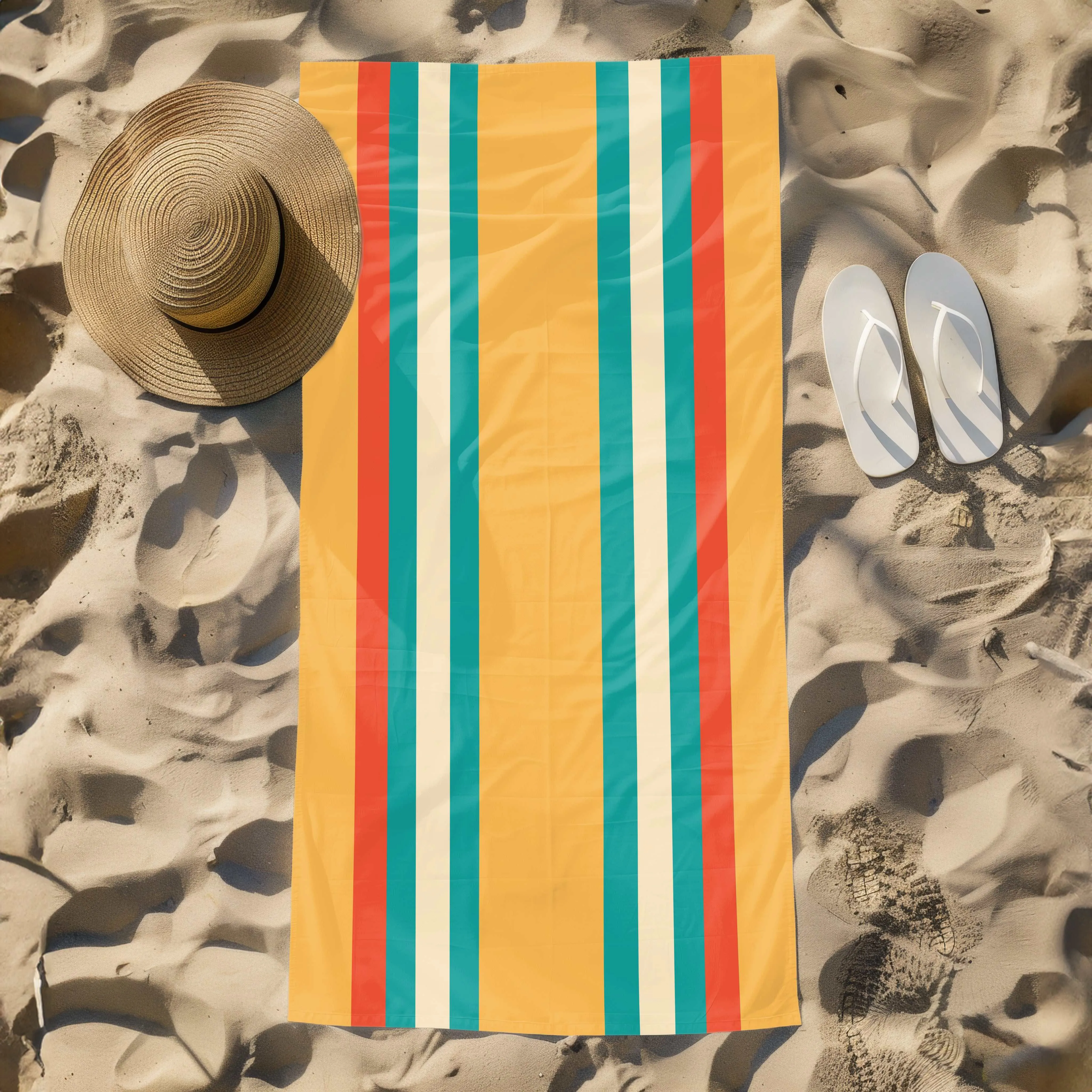 Vibrant Beach Towel - Luxurious and Soft
