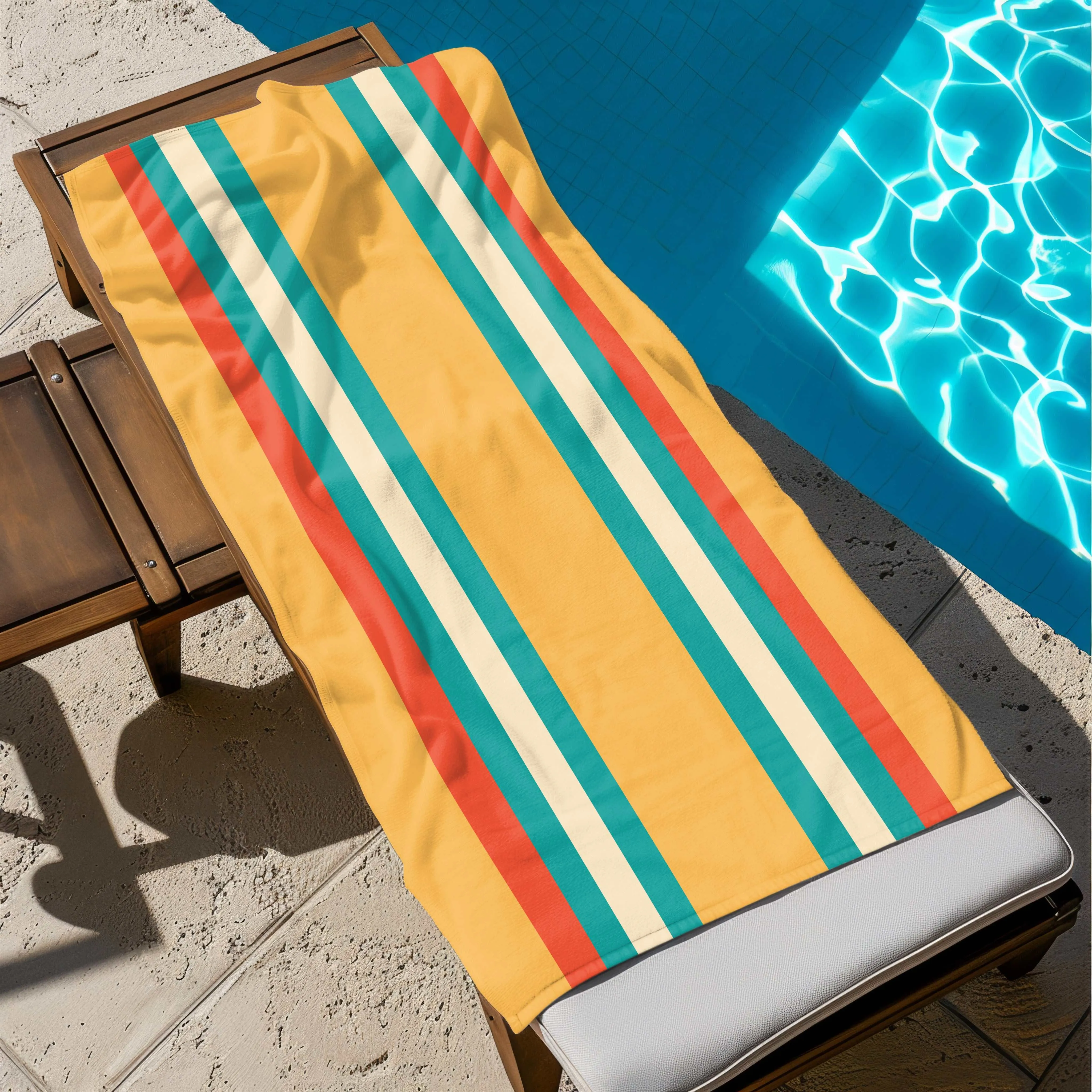 Vibrant Beach Towel - Luxurious and Soft