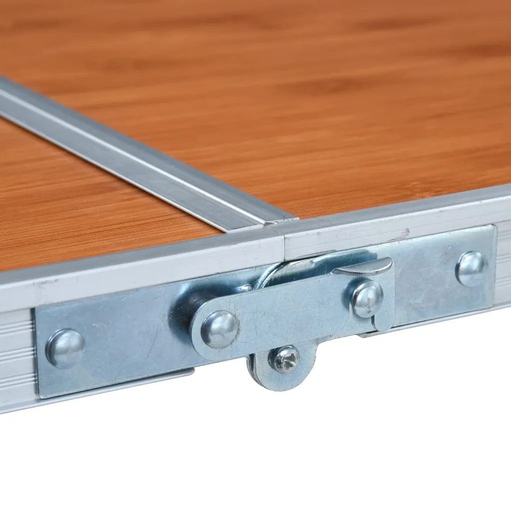 vidaXL Foldable Camping Table Aluminium 120x60 cm - Lightweight & Durable