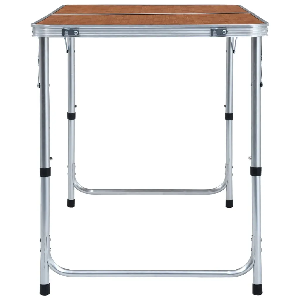 vidaXL Foldable Camping Table Aluminium 120x60 cm - Lightweight & Durable
