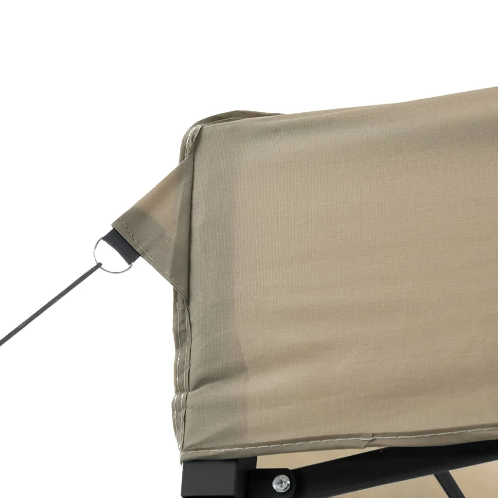 vidaXL Foldable Party Tent Pop-Up Taupe 580x292x315 cm