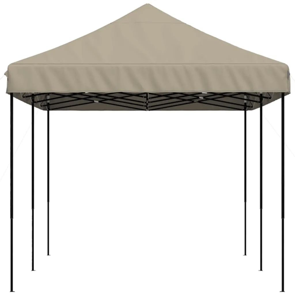 vidaXL Foldable Party Tent Pop-Up Taupe 580x292x315 cm