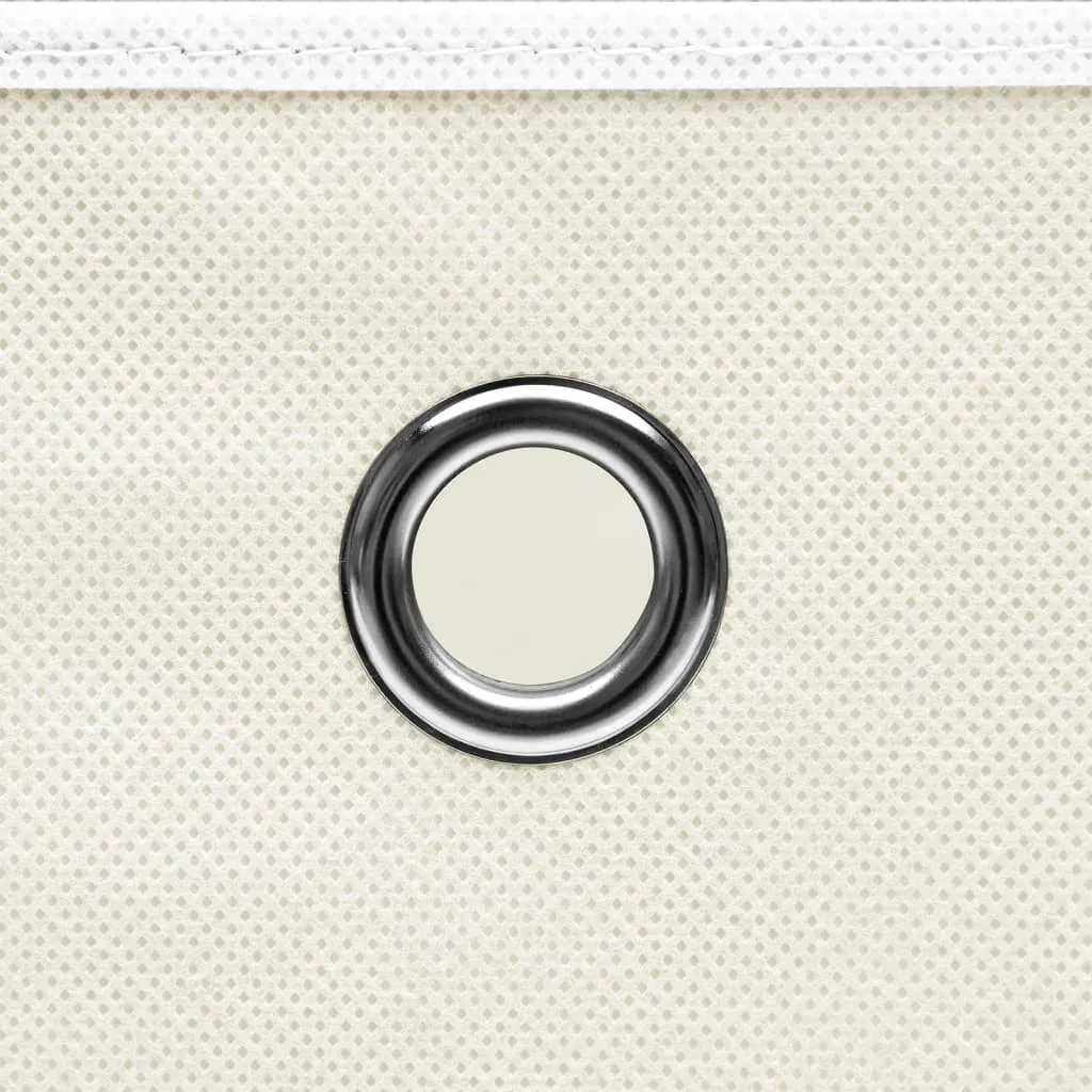 vidaXL Storage Boxes 4 pcs White 32x32x32 cm Fabric