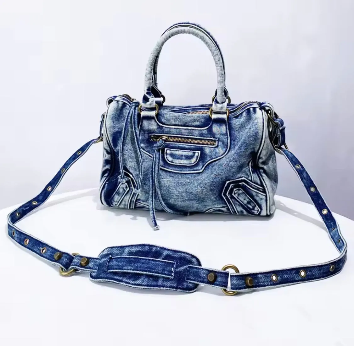 Vintage Denim Handbag