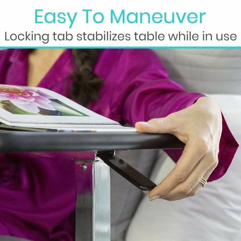 Vive Health Adjustable Overbed Table with Wheels