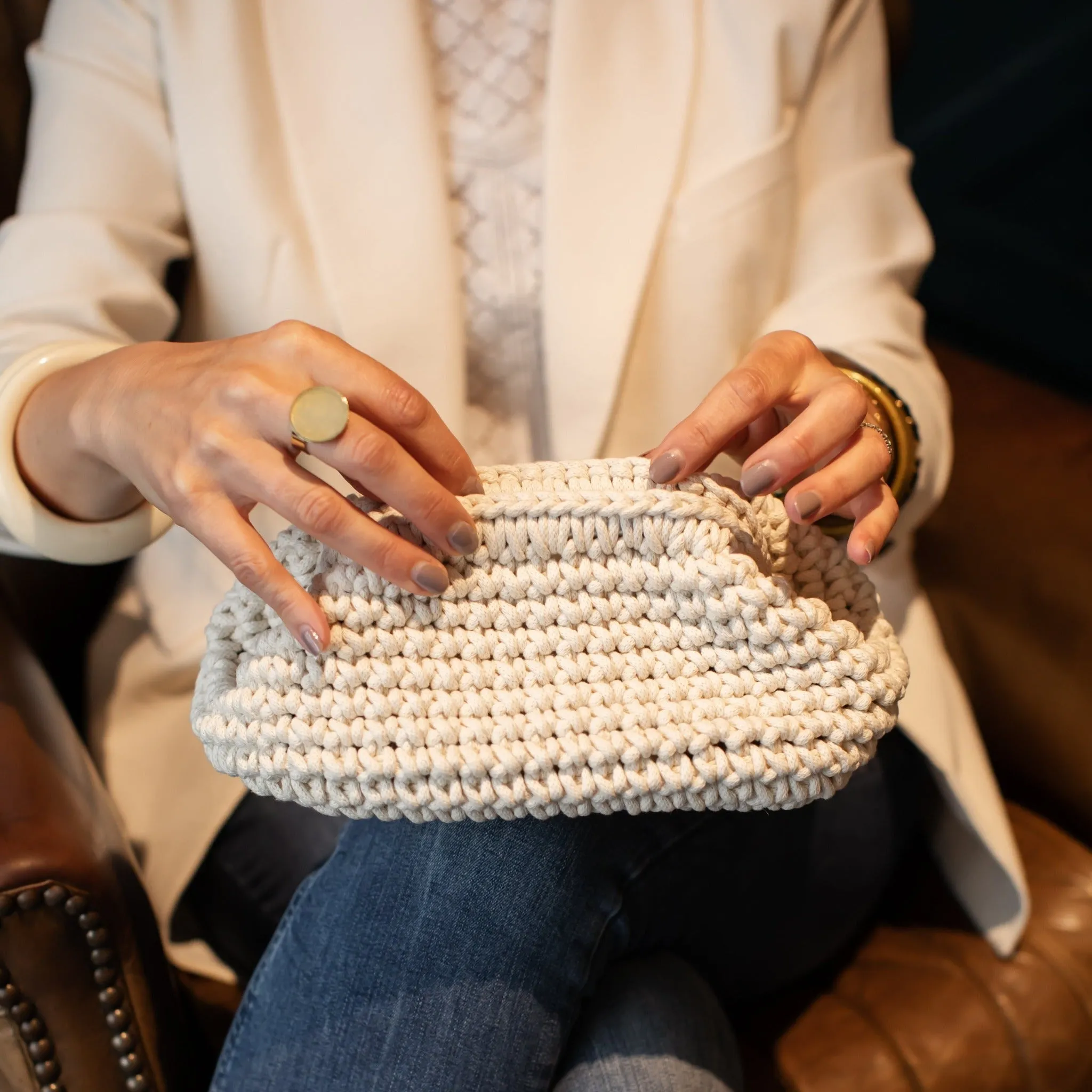 White Wedding Clutch