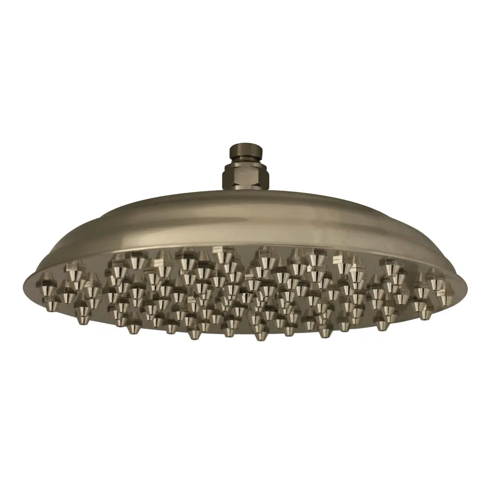 Whitehaus WHSM01-12-BN Showerhaus Large Sunflower Rainfall Showerhead with 108 Spray Nozzles
