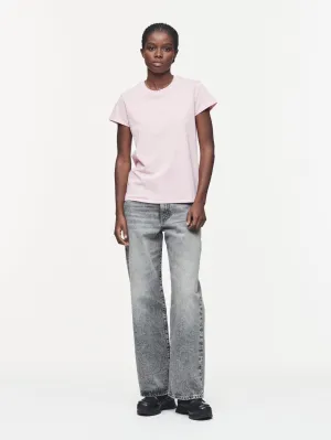 Wide Jean in Worn Grey