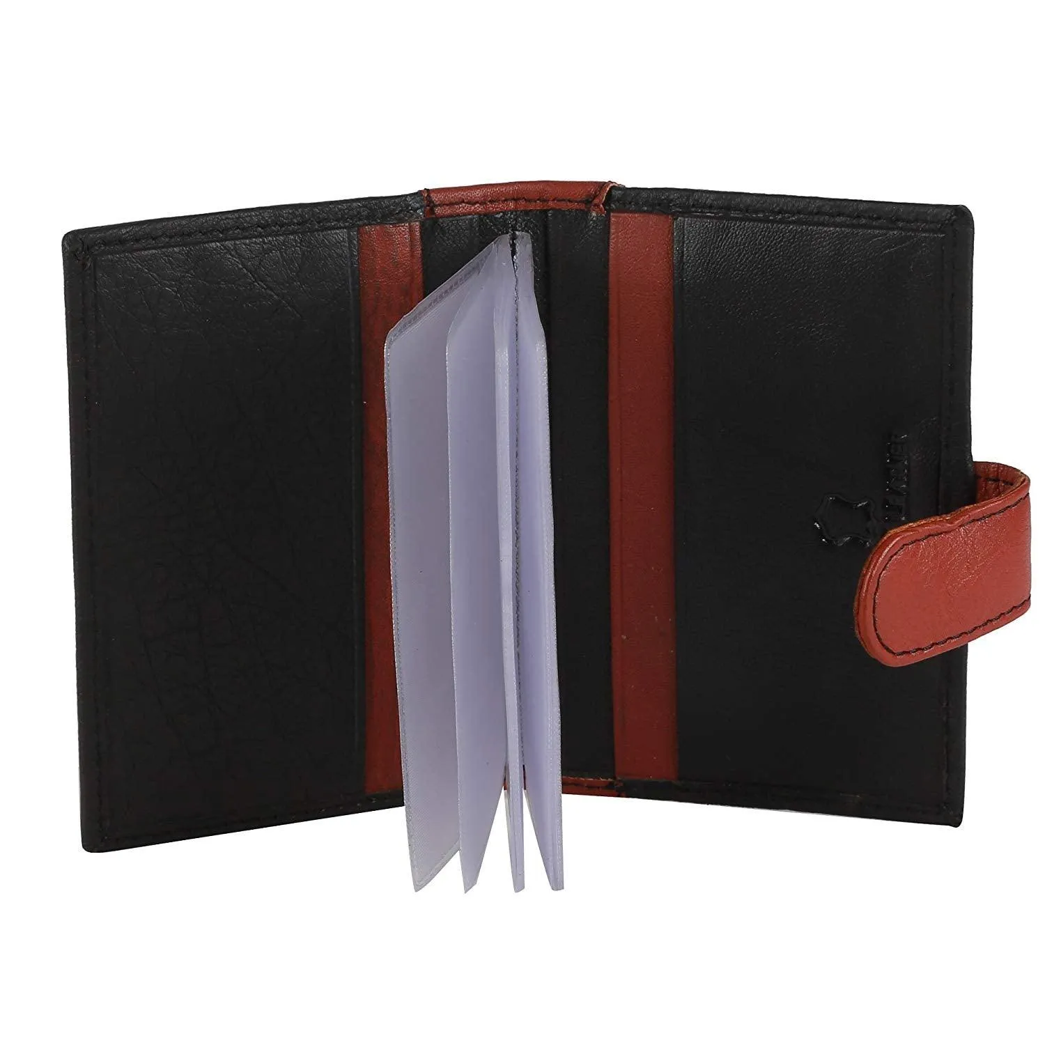 WildHorn Black Genuine Leather Credit Card Holder