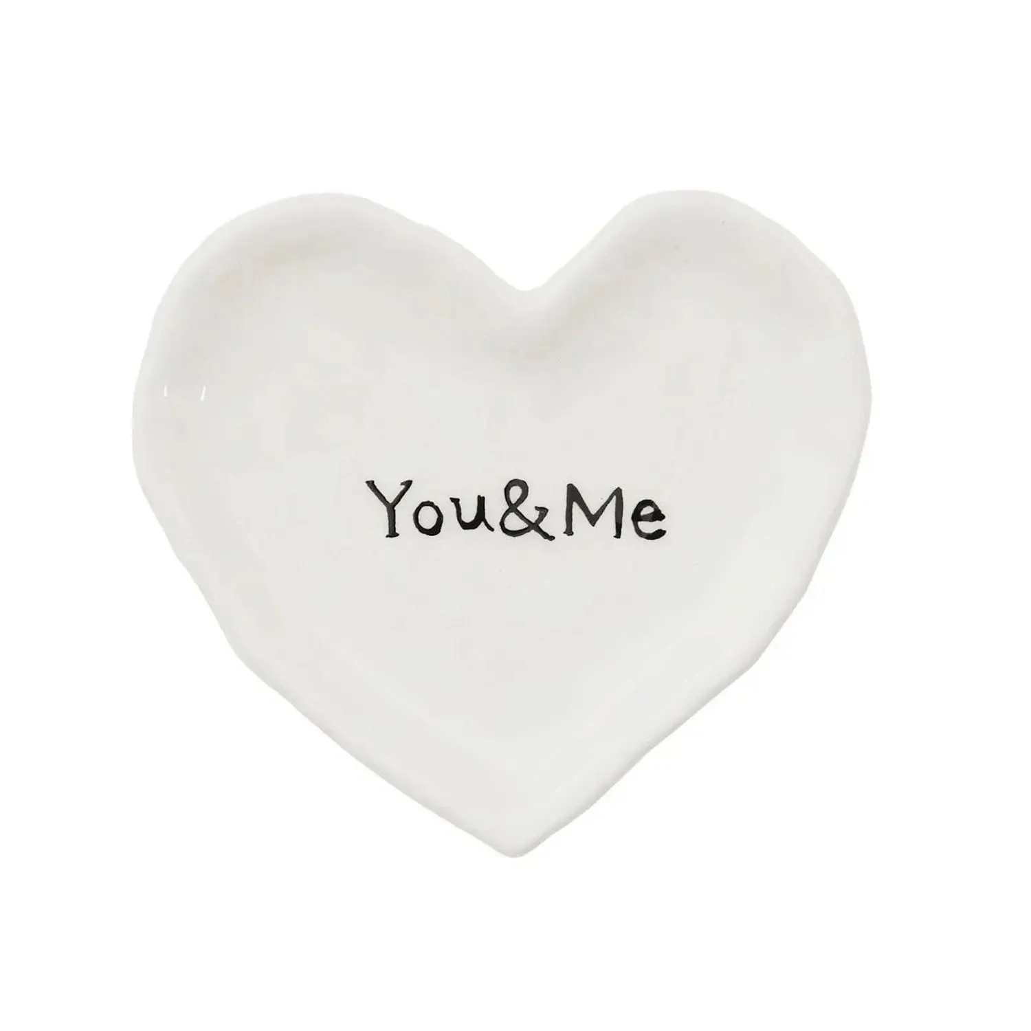YOU AND ME HEART SHAPED MINI DISH