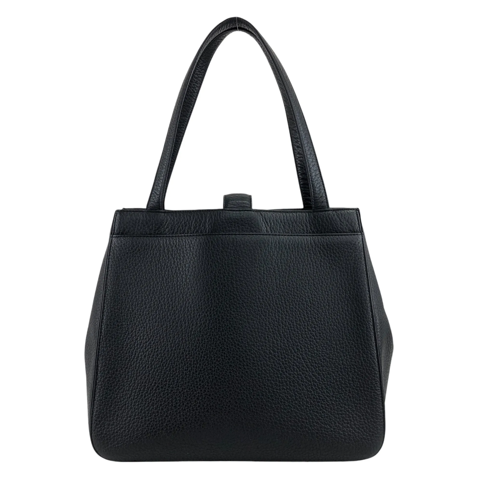 Yves Saint Laurent Logo Handbag Black Vintage ib4dvb