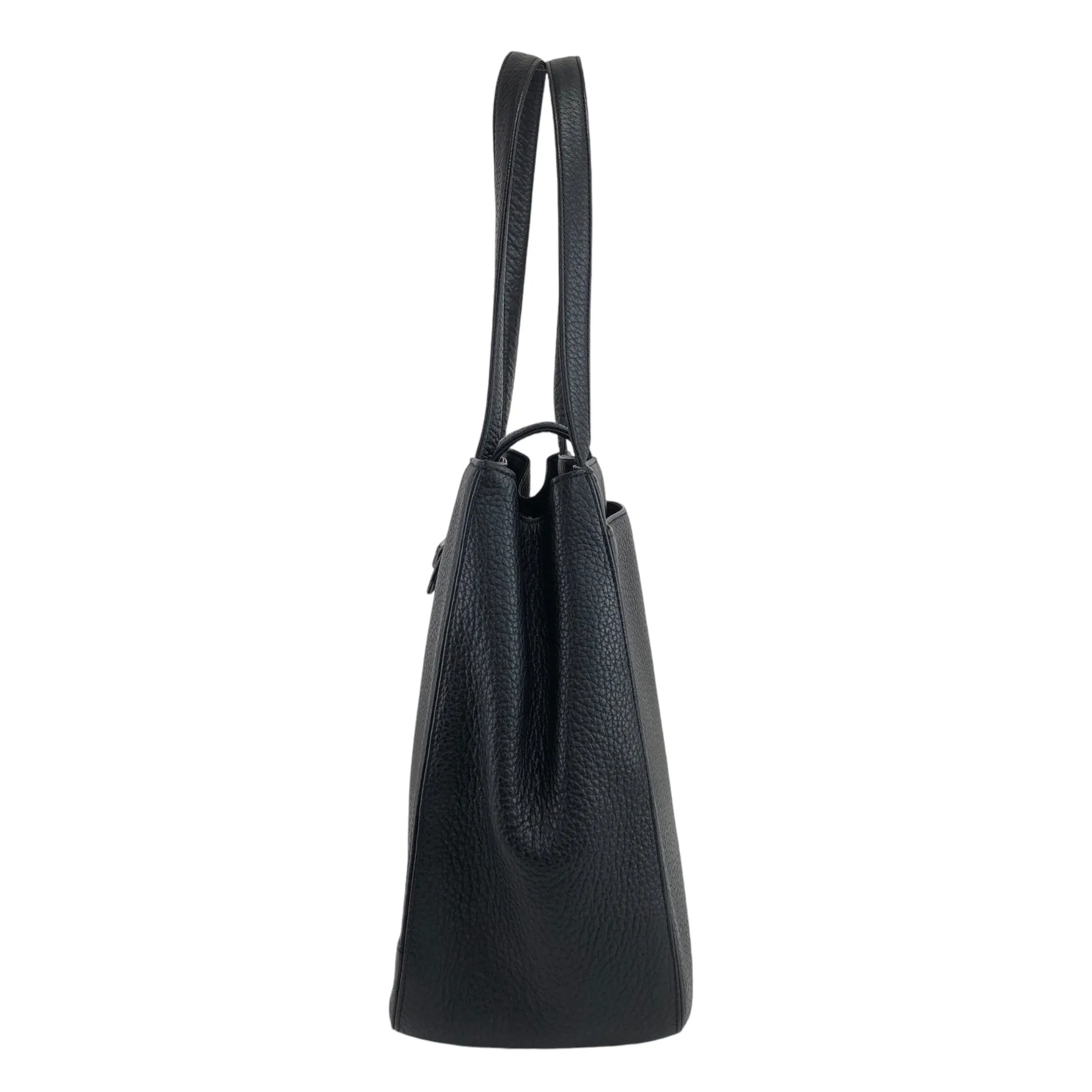 Yves Saint Laurent Logo Handbag Black Vintage ib4dvb